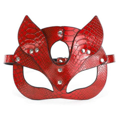 Sexy Red Leather Mask