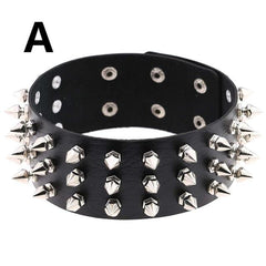 Gothic-Themed Spiked Collar