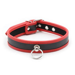 O Ring Bondage Leather Collars for Humans