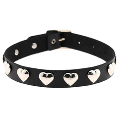 Black Leather Heartbreaker Day Collar