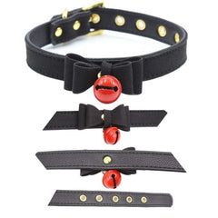 Cute Leather Bow Tie Princess Collars