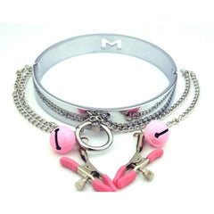 Nipple Punishment Metallic Infinity Collar