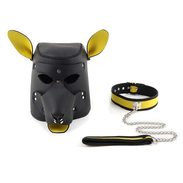 Obedience Training Leather Dog Hood