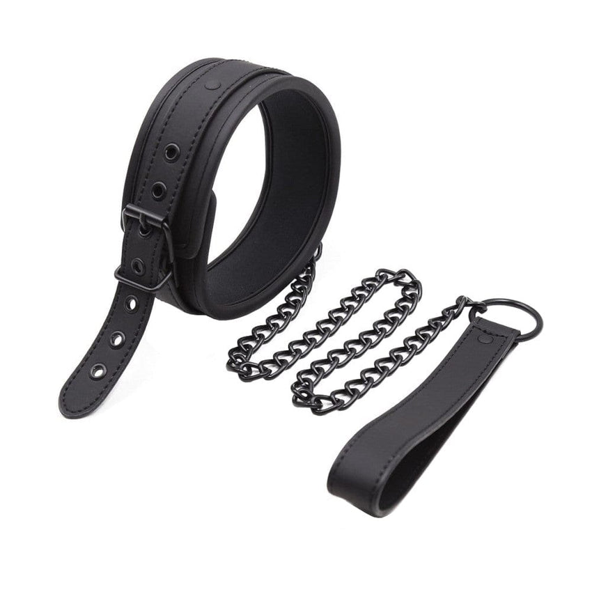 Spongy All-Black BDSM Training Collar