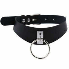 Sisandsis Dress BDSM Choker with Ring