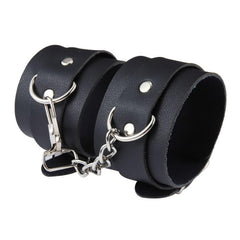 Elegant Leather Bondage Restraints Cuffs