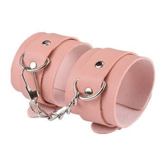 Elegant Leather Bondage Restraints Cuffs