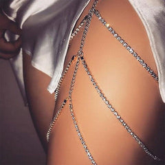 Erotic Bling Leg Body Chain