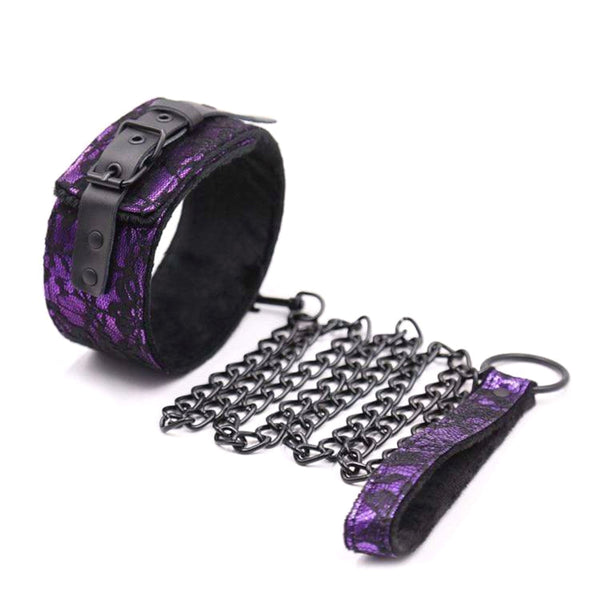 Purple Sisandsis Dress Leash Collar