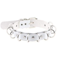 Dual Leather Handmade BDSM Choker