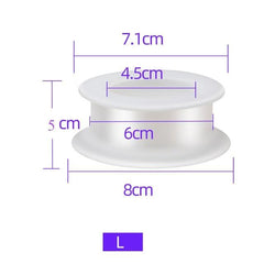 Expanding Hollow Silicone Ring Butt Plug