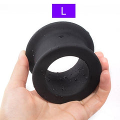 Expanding Hollow Silicone Ring Butt Plug