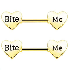 Be Sisandsis Dress-Fied Gold Nipple Barbells