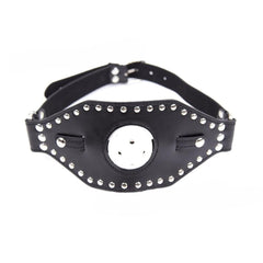 Studded Leather Panel Gag