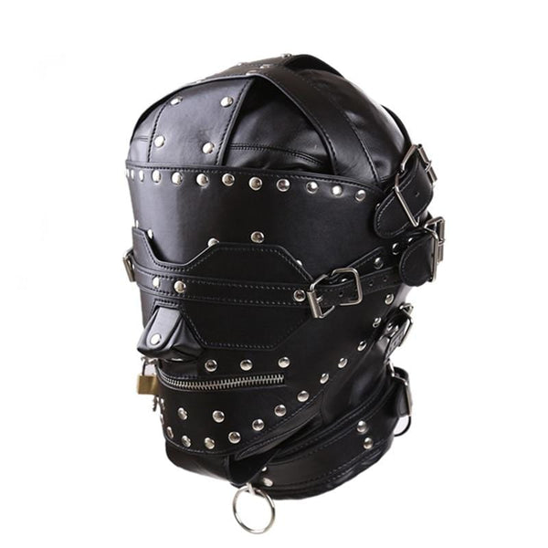 Total Blackout Padded Leather Mask