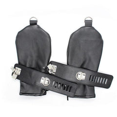 Stylish Leather Mitten Restraints