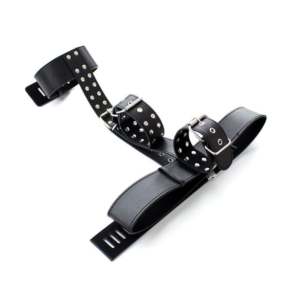 Goth Slave Leather Bondage Straps