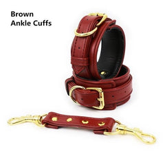 High End Leather Ankle Cuffs