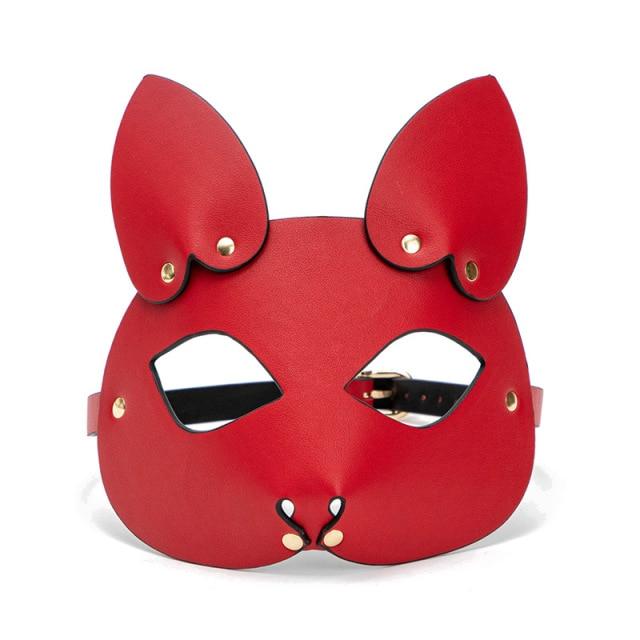 Foxy BDSM Leather Mask