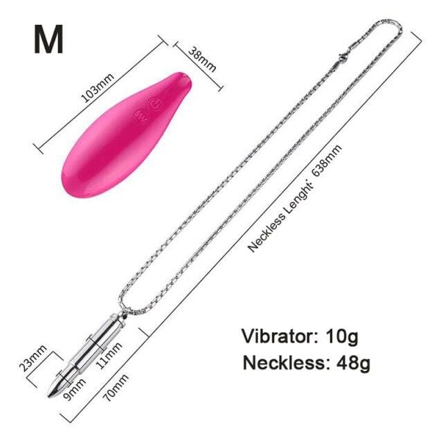 Portable Bullet Necklace Vibrator