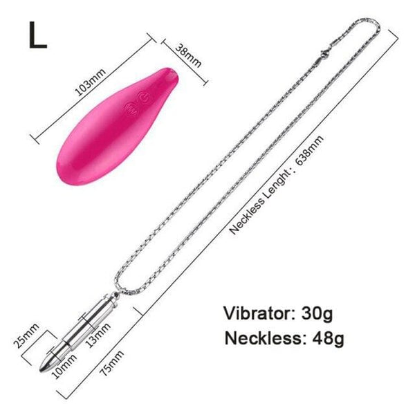 Portable Bullet Necklace Vibrator