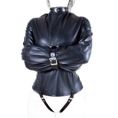 Colored Leather Harness BDSM Straitjacket