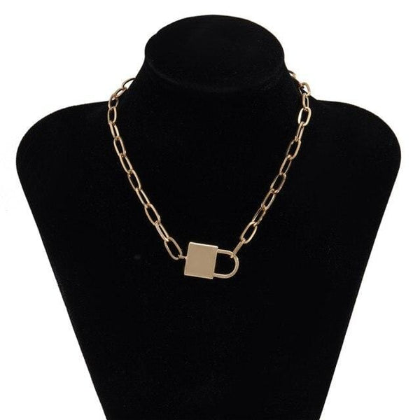 Sisandsis Dress's Chain Necklace With Lock