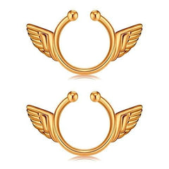 Angelic Wings Non Piercing Nipple Rings