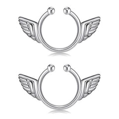 Angelic Wings Non Piercing Nipple Rings