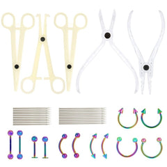 Hobbyist's 42-Pcs Nipple Piercing Kit