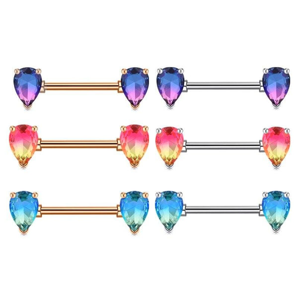 Tear Drop Style Nipple Barbell Jewelry