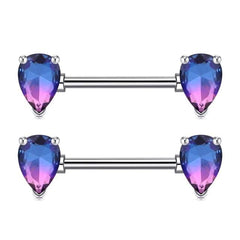 Tear Drop Style Nipple Barbell Jewelry