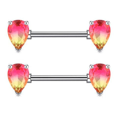 Tear Drop Style Nipple Barbell Jewelry