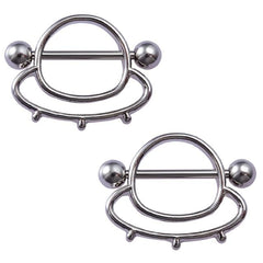 Alien Invasion Funny Nipple Rings