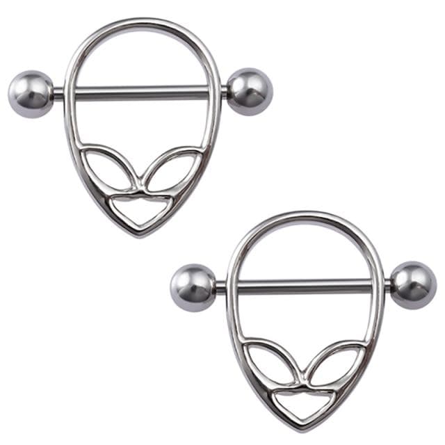 Alien Invasion Funny Nipple Rings