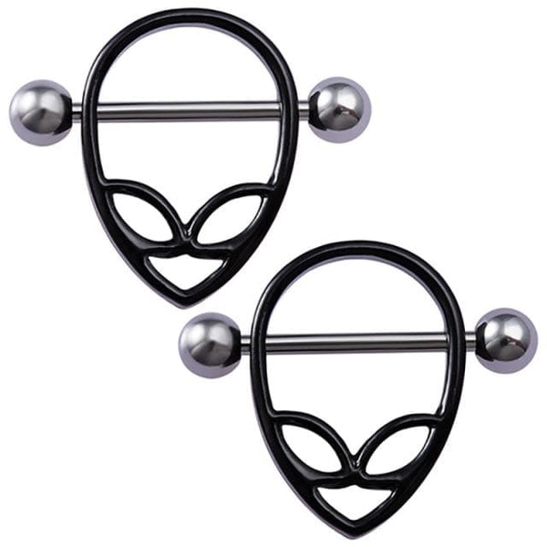 Alien Invasion Funny Nipple Rings