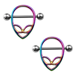 Alien Invasion Funny Nipple Rings