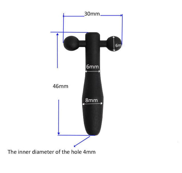 Short Hollow Silicone Penis Plug