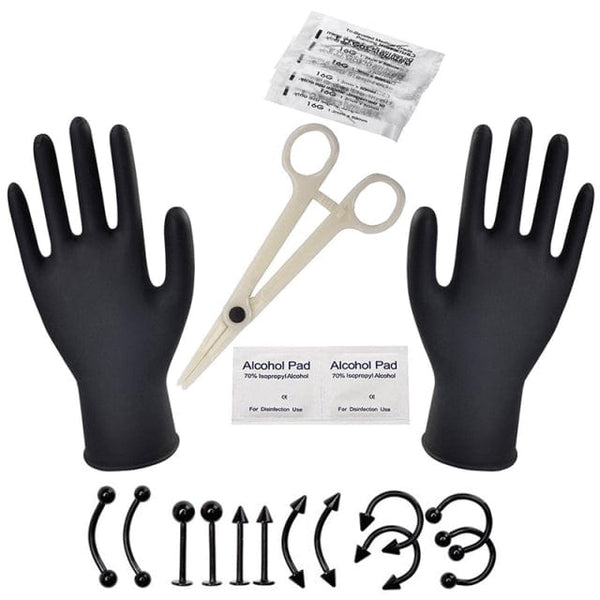 Professional 16G Nipple Piercing Kit