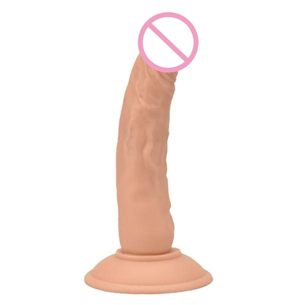 Soft and Textured 7 Inch Flexible Dildo