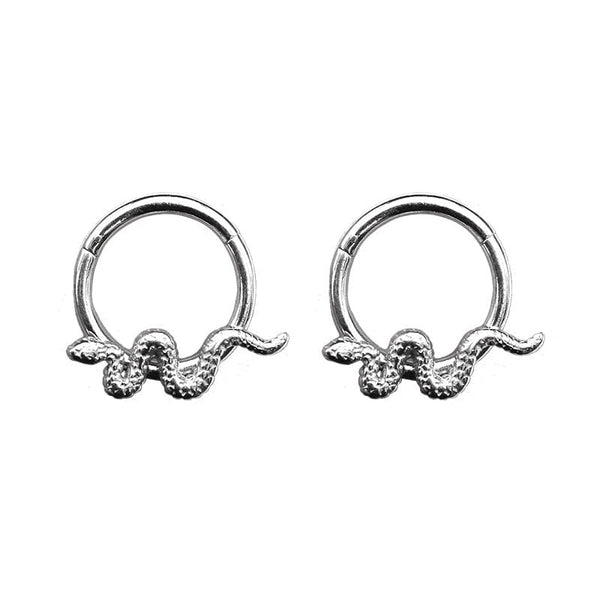 Serpentine Small Nipple Rings