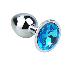 3' Jeweled Metal Plug - 10 Colors Available