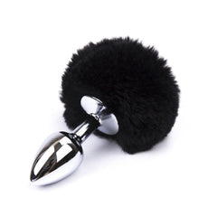 3' Stainless Steel 7 Colors Bunny Tail Plug