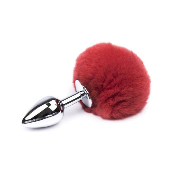 3' Stainless Steel 7 Colors Bunny Tail Plug