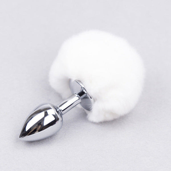 3' Stainless Steel 7 Colors Bunny Tail Plug