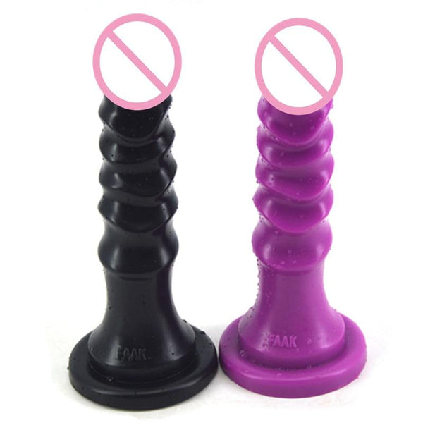 Ribbed Ecstasy 9 Inch Suction Cup Dildo