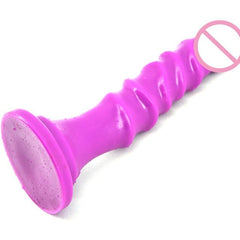 Ribbed Ecstasy 9 Inch Suction Cup Dildo