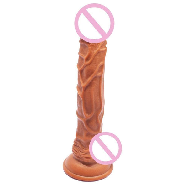 Flexible Realistic Textured Dildo With Suction Cup