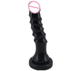 Ribbed Ecstasy 9 Inch Suction Cup Dildo