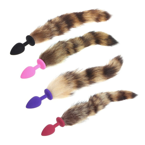 15' Silicone Brown Cat Tail Plug